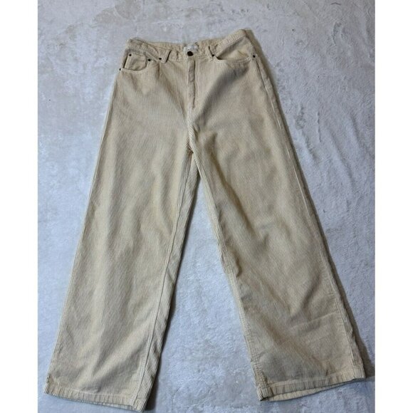 Urban Outfitters BDG High & Wide Corduroy Pant in Tan Size 31 - Picture 1 of 14